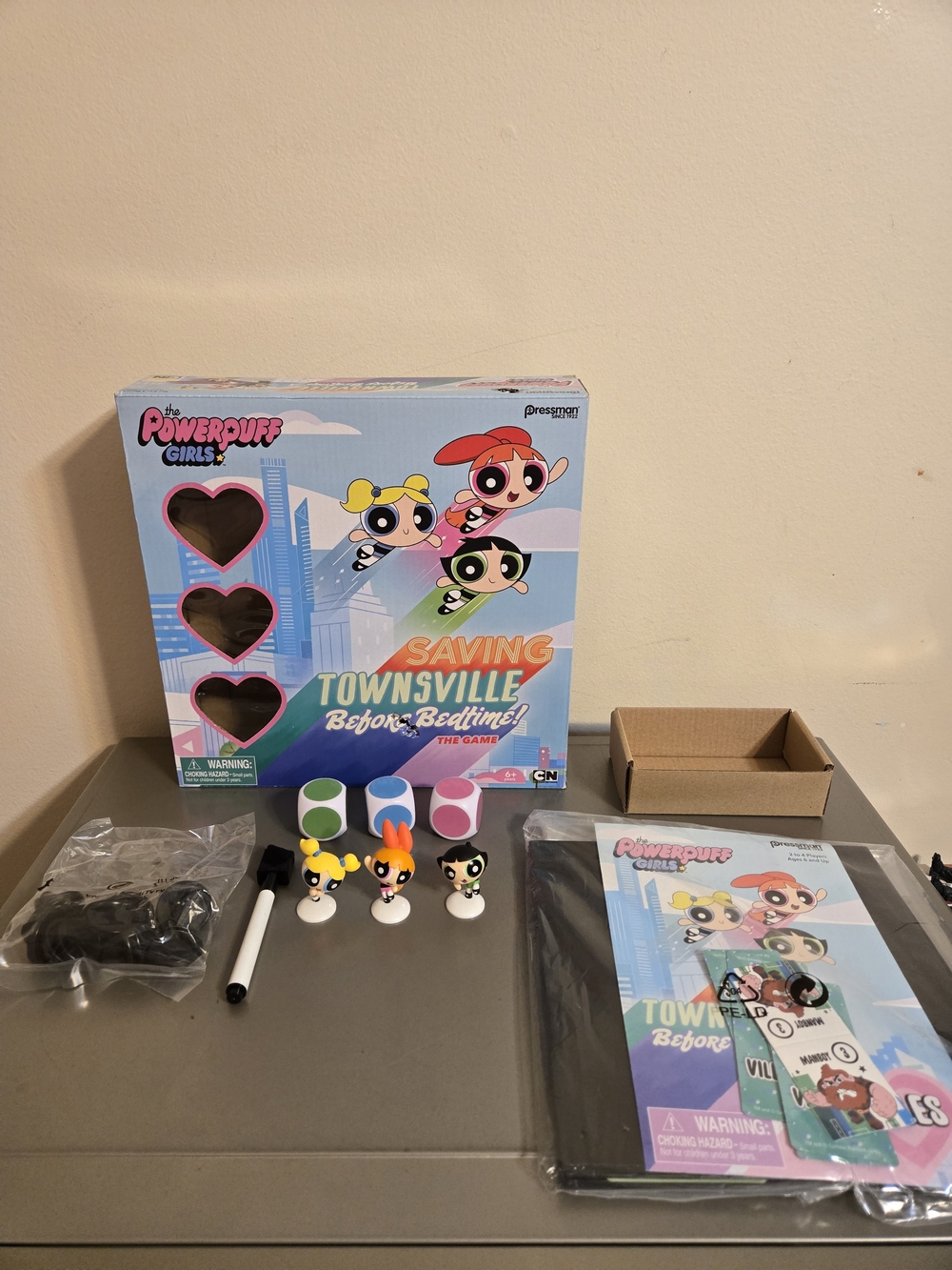 The Powerpuff Girls Saving Townsville Before Bedtime! Board Game
